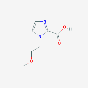 molecular formula C7H10N2O3 B2409253 1-(2-Methoxyethyl)-1H-imidazole-2-carboxylic acid CAS No. 1439897-83-2