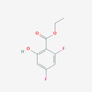molecular formula C9H8F2O3 B2409259 Ethyl 2,4-difluoro-6-hydroxybenzoate CAS No. 773135-69-6