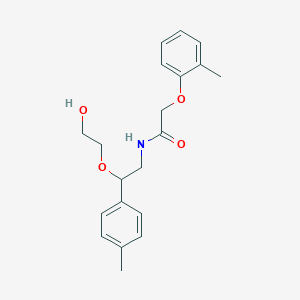 molecular formula C20H25NO4 B2409269 N-(2-(2-羟基乙氧基)-2-(对甲苯基)乙基)-2-(邻甲苯氧基)乙酰胺 CAS No. 1795413-99-8
