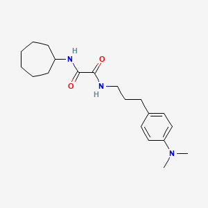 molecular formula C20H31N3O2 B2409270 N1-环庚基-N2-(3-(4-(二甲氨基)苯基)丙基)草酰胺 CAS No. 953987-56-9