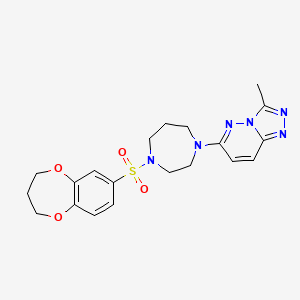 1-(3,4-dihydro-2H-1,5-benzodioxepine-7-sulfonyl)-4-{3-methyl-[1,2,4]triazolo[4,3-b]pyridazin-6-yl}-1,4-diazepane