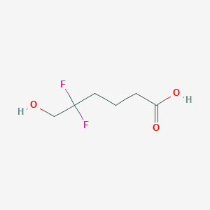 molecular formula C6H10F2O3 B2409294 5,5-Difluoro-6-hydroxyhexanoic acid CAS No. 2247107-02-2