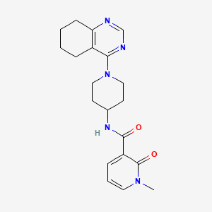 molecular formula C20H25N5O2 B2409332 1-methyl-2-oxo-N-(1-(5,6,7,8-tetrahydroquinazolin-4-yl)piperidin-4-yl)-1,2-dihydropyridine-3-carboxamide CAS No. 2034345-97-4