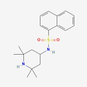 molecular formula C19H26N2O2S B2409349 N-(2,2,6,6-tetramethylpiperidin-4-yl)naphthalene-1-sulfonamide CAS No. 321713-77-3