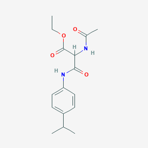 molecular formula C16H22N2O4 B2409415 Ethyl 2-(acetylamino)-3-(4-isopropylanilino)-3-oxopropanoate CAS No. 866017-99-4