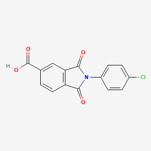 2-(4-Chloro-phenyl)-1,3-dioxo-2,3-dihydro-1H-isoindole-5-carboxylic acid