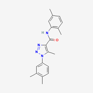 molecular formula C20H22N4O B2409452 N-(2,5-dimethylphenyl)-1-(3,4-dimethylphenyl)-5-methyl-1H-1,2,3-triazole-4-carboxamide CAS No. 902887-80-3