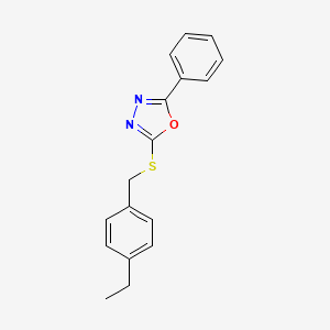 2-[(4-Ethylbenzyl)sulfanyl]-5-phenyl-1,3,4-oxadiazole