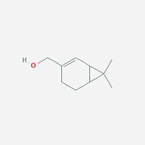 molecular formula C10H16O B024095 (7,7-Dimethylbicyclo[4.1.0]hept-2-en-3-yl)methanol CAS No. 6909-19-9