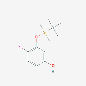 molecular formula C12H19FO2Si B2409504 3-[(Tert-butyldimethylsilyl)oxy]-4-fluorophenol CAS No. 1881329-11-8