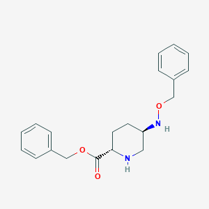 molecular formula C20H24N2O3 B2409521 反式-苯甲基5-((苄氧基)氨基)哌啶-2-羧酸酯 CAS No. 1171080-44-6