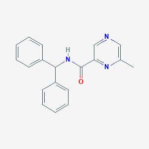 molecular formula C19H17N3O B2409531 N-Benzhydryl-6-methylpyrazine-2-carboxamide CAS No. 2415603-32-4