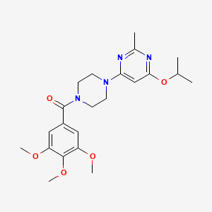 (4-(6-Isopropoxy-2-methylpyrimidin-4-yl)piperazin-1-yl)(3,4,5-trimethoxyphenyl)methanone