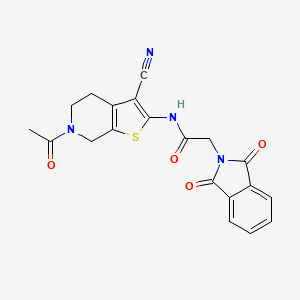 N-(6-acetyl-3-cyano-4,5,6,7-tetrahydrothieno[2,3-c]pyridin-2-yl)-2-(1,3-dioxoisoindolin-2-yl)acetamide