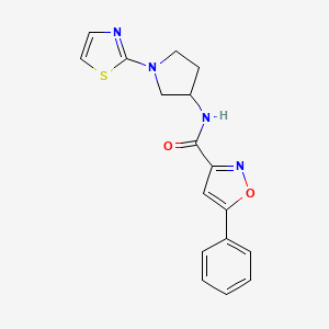 5-phenyl-N-(1-(thiazol-2-yl)pyrrolidin-3-yl)isoxazole-3-carboxamide