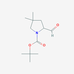 Tert-butyl 2-formyl-4,4-dimethylpyrrolidine-1-carboxylate