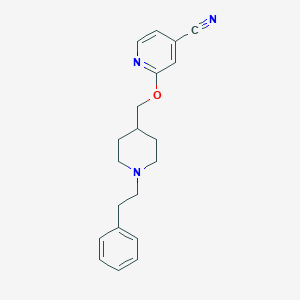 2-[[1-(2-Phenylethyl)piperidin-4-yl]methoxy]pyridine-4-carbonitrile