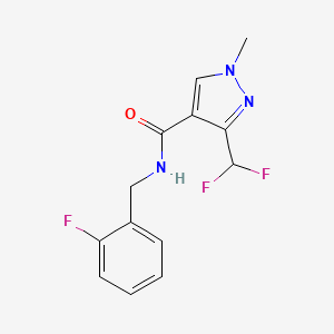 3-(Difluoromethyl)-N-[(2-fluorophenyl)methyl]-1-methylpyrazole-4-carboxamide