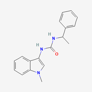 molecular formula C18H19N3O B2409601 1-(1-methyl-1H-indol-3-yl)-3-(1-phenylethyl)urea CAS No. 941927-35-1