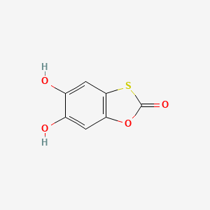 molecular formula C7H4O4S B2409610 5,6-dihydroxy-2H-1,3-benzoxathiol-2-one CAS No. 1824658-18-5