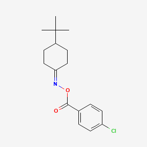 molecular formula C17H22ClNO2 B2409625 [(4-叔丁基环己烯基)氨基] 4-氯苯甲酸酯 CAS No. 306730-57-4