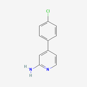 molecular formula C11H9ClN2 B2409629 4-(4-Chlorophenyl)pyridin-2-amine CAS No. 907945-72-6