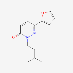 molecular formula C13H16N2O2 B2409648 6-(furan-2-yl)-2-isopentylpyridazin-3(2H)-one CAS No. 1208879-90-6