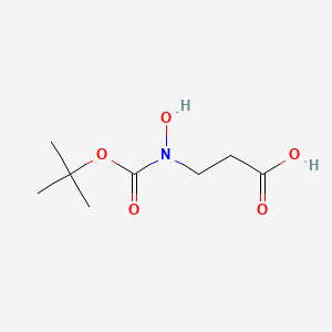 molecular formula C8H15NO5 B2409652 3-[Hydroxy-[(2-methylpropan-2-yl)oxycarbonyl]amino]propanoic acid CAS No. 1784842-48-3