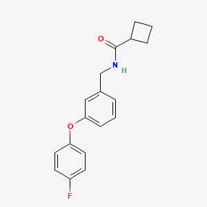 molecular formula C18H18FNO2 B2409665 N-(3-(4-fluorophenoxy)benzyl)cyclobutanecarboxamide CAS No. 1207007-94-0