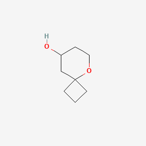 molecular formula C8H14O2 B2409667 5-氧代螺[3.5]壬烷-8-醇 CAS No. 1368181-23-0