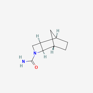 molecular formula C9H14N2O B2409680 (1S,2R,5R,6R)-3-Azatricyclo[4.2.1.02,5]nonane-3-carboxamide CAS No. 2408938-05-4
