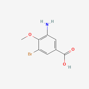 molecular formula C8H8BrNO3 B2409685 3-Amino-5-bromo-4-methoxybenzoic acid CAS No. 954818-70-3