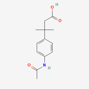 molecular formula C13H17NO3 B2409700 3-[4-(Acetylamino)phenyl]-3-methylbutanoic acid CAS No. 33214-72-1