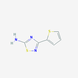 molecular formula C6H5N3S2 B2409705 3-(チオフェン-2-イル)-1,2,4-チアジアゾール-5-アミン CAS No. 138613-72-6