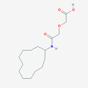 molecular formula C16H29NO4 B2409706 [2-(环十二烷基氨基)-2-氧代乙氧基]乙酸 CAS No. 755010-39-0