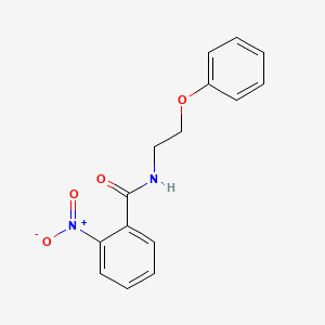 molecular formula C15H14N2O4 B2409713 2-nitro-N-(2-phenoxyethyl)benzamide CAS No. 345988-44-5