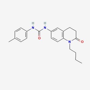 molecular formula C21H25N3O2 B2409733 1-(1-Butyl-2-oxo-1,2,3,4-tetrahydroquinolin-6-yl)-3-(p-tolyl)urea CAS No. 1172386-15-0
