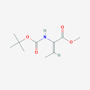 molecular formula C10H17NO4 B2409739 (Z)-Methyl 2-(tert-butoxycarbonylamino)but-2-enoate CAS No. 63658-16-2