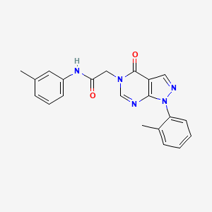 molecular formula C21H19N5O2 B2409759 N-(3-methylphenyl)-2-[1-(2-methylphenyl)-4-oxopyrazolo[3,4-d]pyrimidin-5-yl]acetamide CAS No. 895009-09-3