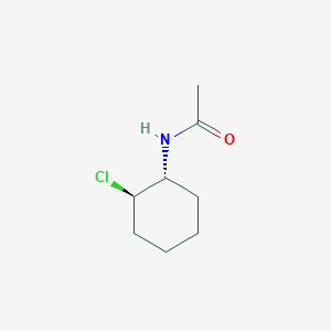 molecular formula C8H14ClNO B2409760 反式-1-氯-2-乙酰氨基环己烷 CAS No. 24281-07-0