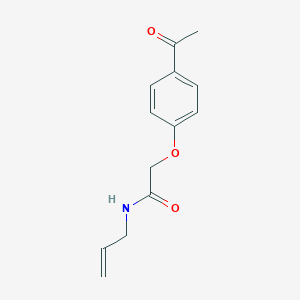 molecular formula C13H15NO3 B2409768 2-(4-acetylphenoxy)-N-allylacetamide CAS No. 397282-25-6