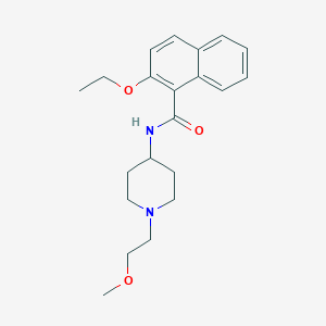 molecular formula C21H28N2O3 B2409770 2-乙氧基-N-(1-(2-甲氧基乙基)哌啶-4-基)-1-萘酰胺 CAS No. 1421477-91-9