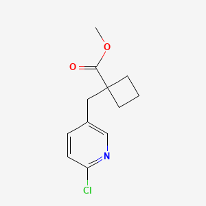 Methyl 1-[(6-chloropyridin-3-yl)methyl]cyclobutane-1-carboxylate