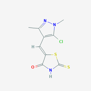 5-[(Z)-(5-chloro-1,3-dimethyl-1H-pyrazol-4-yl)methylidene]-2-thioxo-1,3-thiazolan-4-one
