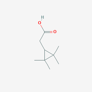 molecular formula C9H16O2 B2409794 2-(2,2,3,3-四甲基环丙基)乙酸 CAS No. 17219-25-9