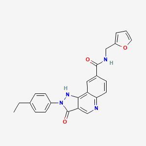 molecular formula C24H20N4O3 B2409802 N-(4-溴苯基)-2-[2-(4-甲氧基苯基)-4-氧代-3,4-二氢-5H-吡啶并[2,3-b][1,4]二氮杂卓-5-基]乙酰胺 CAS No. 1251695-43-8