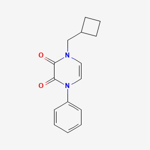 molecular formula C15H16N2O2 B2409810 1-(Cyclobutylmethyl)-4-phenylpyrazine-2,3-dione CAS No. 2380177-15-9
