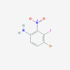 molecular formula C6H4BrIN2O2 B2409812 4-Bromo-3-iodo-2-nitroaniline CAS No. 2091791-61-4