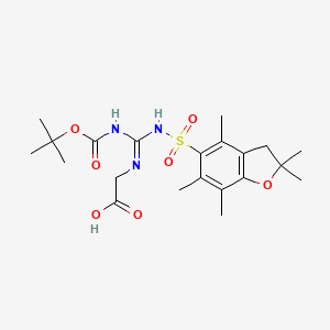 molecular formula C21H31N3O7S B2409816 (Boc,Pbf-amidino)-glycin CAS No. 1858264-38-6