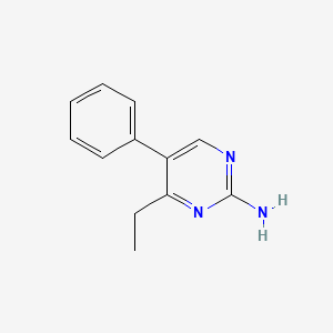 molecular formula C12H13N3 B2409821 4-乙基-5-苯基嘧啶-2-胺 CAS No. 1549808-73-2